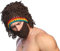 Maibar Hut Gestrickt Männer Winter Warm Wolle Lustig Hüte Kreativ Handarbeit Bart Perücke Hüte Stricken Skullies Mützen Requisiten Reggae Hut Halloween Party Dekoration Mit Mund-Muffel (Kurzes Haar)