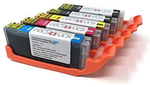 KOPYFORM Lebensmittelpatronen (5 Stück, komp. zu Canon PGI-580 + CLI-581, z.B. PIXMA TS8150/TS6250) TK580