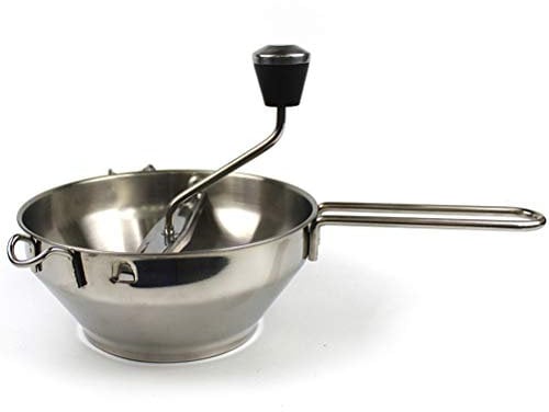 Mashers & Mills, 19cm Food Mill Manual Food Grinder Stainless Steel Rotary Food Mill Sieve Grater with 3 Grinding Discs, Tomato Press Food Grinder Potato Masher Rotary Puree Machine, Dishwasher Safe