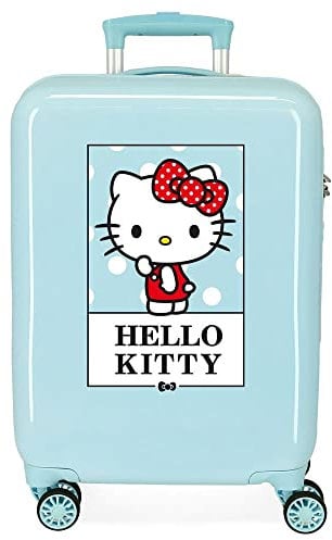 Hello Kitty Bow of Bagagli- Bagagli per bambini, 38x55x20 cms, Turchese
