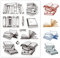 GLOBLELAND Silikonstempel Bücher Klare Stempel Bücher Transparente Stempel Bücher Clear Stamps für Kartenherstellung und DIY Scrapbooking Dekor