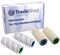 Trade-Shop 4in1 Set Reinigungswalzen Rollbürsten kompatibel mit Kärcher FC3 FC5 FC7 EWM 2 Hartbodenreiniger ersetzt 2.055-006.0 2.055-007.0 / gelb grau