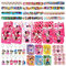 Clvsyh 48 Stück Themed Party Supplies,Mouse Party Favour Set Mit Slap-Armbänder Silikon Schlüsselbund Geschenktüten Kinderaufkleber, Geburtstag Deko Für Kinder Mitgebsel Partygeschenk