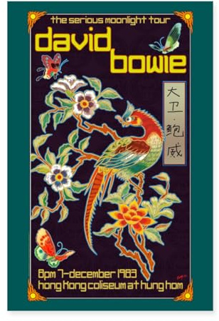 Spreadshirt David Bowie Poster The Serious Moonlight Tour Poster 60x90 cm