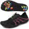 ziitop Barfußschuhe Herren Wasserschuhe Damen Barfußschuhe Damen Wasserschuhe Herren Aquaschuhe Strandschuhe Schnell Trocknen Surfschuhe Schwimmschuhe für Beach Pool Surfen Yoga(Schwarz Rosa 37EU)