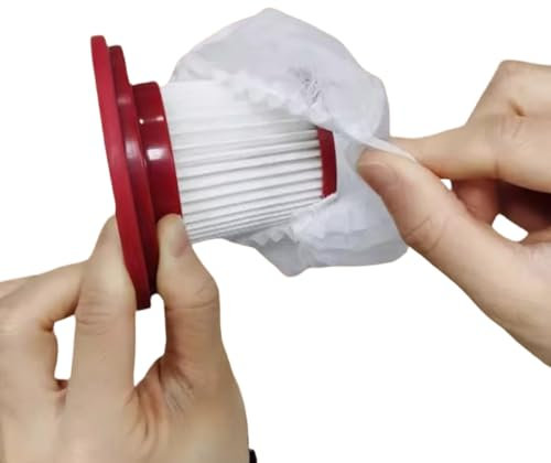50pcs Vacuum Cleaner Filter Cartridgefilter - Easy Installation, Extend Service Life, Disposable - Filter Non-Woven Fabric Mesh Cover & Elastic Dustproof Bag Included