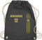 Turnbeutel Rucksack - 2024 Fussball EM Fanartikel - Deutschland Name und Nummer - Unisize - Dunkelgrau - deutschland-fanartikel fußball germany beutel wm 24 deutsch sportbeutel fußball. deutsche