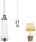YYCLIPY 1Pc Light Pull Cord White Ceramic Switch Pull Handle with Nylon Pull Cord Replacement Cord Pull for Bathroom Bedroom Living Room Dining Room Ceiling Fans Blinds (Ice White)