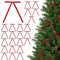 BKEPDY 24 Pezzi Fiocchi di Natale Nastro Decorativo per Albero di Natale Fiocchi dell'Albero di Natale Decorazioni Natalizie per Feste di Natale e Celebrazioni Familiari （Rosso）
