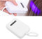V Light Hair Extension Machine, 405nm LED Mini Portable Glue Curing Lamp, Fast Curing, for Home Salon (White)