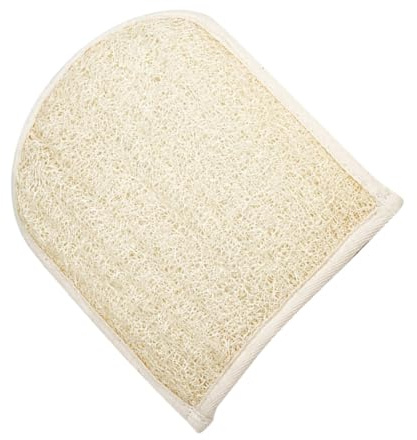 VALICLUD Peelinghandschuh Doppelseitiger aus Loofah Fasern und Baumwollstoff Kräftiges Peeling und Einfache Handhabung für Erwachsene Beim Duschen und Spa Massage