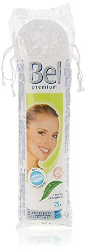 Bel Premium Pads mit Aloe Vera, Provitamin B5, klein, rund 75 Stück, Blumenprägung