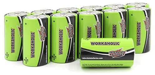 Interstate Batteries D Cell Alkaline Batteries (12-Pack) 1.5V