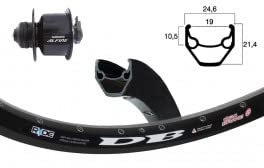 Bike-Parts Unisex – Erwachsene V-Rad 28 Laufrad, Silber, 1size