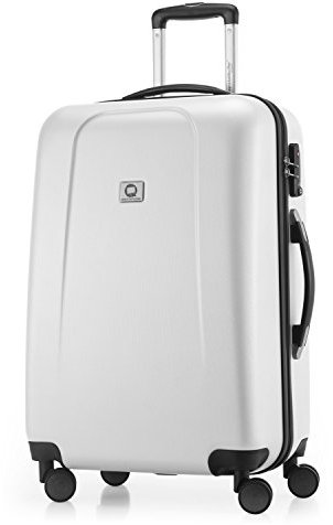 HAUPTSTADTKOFFER - Wedding - Hartschalenkoffer Trolley Rollkoffer Reisekoffer, TSA, Doppelrollen, 65 cm, 71 Liter, Weiß