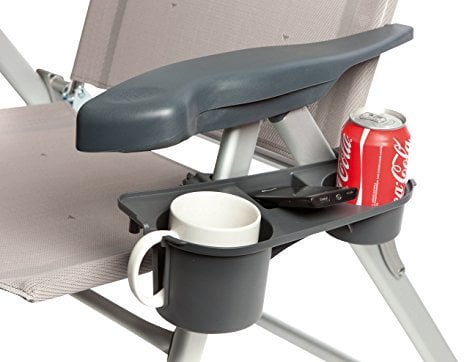 Bo-Camp 1262350 Getränkehalter für Camping Stuhl Seitenablage Seitentisch Klappstuhl