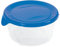 CURVER Boîte Fresh'n Go Carrée 0,50L - Boîte de conservation Alimentaire Transparente- Adaptée au Micro-Ondes, Lave- Vaisselle, Congélateur - Bleu