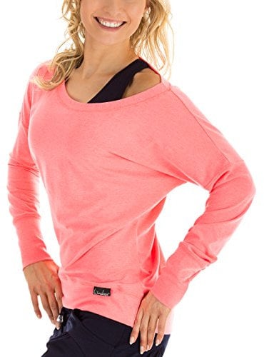 WINSHAPE Damen Freizeit Sport Dance Fitness Ws2 Longsleeve, Neon-coral, L EU