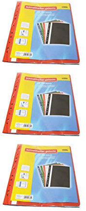 Idena 307862 - Schnellhefter A4 gelocht, aus Kunststoff (30 Hefter)