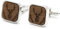 NaturSchatulle Manschettenknöpfe Herren Holz Gravur Hirsch Ast 1 Paar Silber Manschettenknopf Eckig Hochzeit Anzug Männer Cufflinks for Men