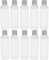 AME Bespoke Multi Pack of 10 Plastic Bottles with Screw Lids 100ml Bottles ideal for Travel - 10 Clear PET plastic bottles and 10 white screw Lids included per pack