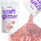 Hemway Light Rose Extra Gold Chunky Craft Glitter pour Arts Crafts Gobelets papier de verre Décorations Projets de bricolage - 1/24 1mm 0.040