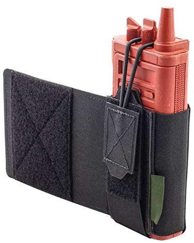 WARRIOR - A.S. Laser Cut Wing Velcro Adjustable Radio Pouch (Links) - Funkgeräteholster - Tasche - Verbundlaminat - Ranger Green