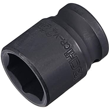 sourcing map 1/2 Drive by 22mm 6-Point Impact Socket, CR-V Steel 1.54 Length, Shallow Metric Sizes