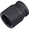 sourcing map 1/2 Drive by 22mm 6-Point Impact Socket, CR-V Steel 1.54 Length, Shallow Metric Sizes