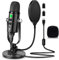Microphone for Podcast, USB Microphone Kit for Phone, PC/Micro/Mac/Android,Professional Plug&Play Studio Mic with Stand for Gaming, Online Chatting, Videos, Voice Overs, Streaming