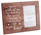 FINGERINSPIRE 25x20cm Bilderrahmen Pet Memorial Bilderrahmen mit Pfotenabdrücken Sattel braunem Holz Fotorahmen Rechteckiger Rahmen mit Just Remember The Paw Prints I Left In Your Heart Worte