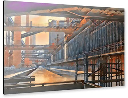 artboxONE Alu-Print 30x20 cm Industrie von Künstler Helmut Haider