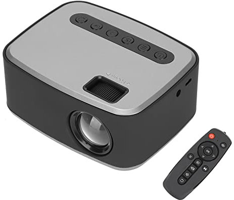 ASHATA Beamer, Full HD 1080P Video Beamer Videoprojektor, Tragbarer Filmprojektor mit 2W Lautsprecher, 20000 Stunden Heimkino Beamer kompatibel mit HDMI/USB/AV