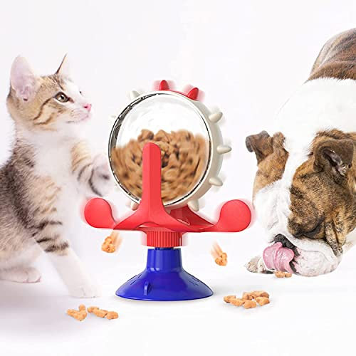 OwnLifeYF Jouets pour chien et chat - Distributeur de nourriture lente - Fournitures interactives pour animaux domestiques (rouge)