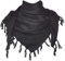 THE ART BOX 100% Baumwolle, Militär-Schal, taktischer Wüstenschal, arabischer Scarf für Herren, Gesichtsmaske, Halstuch, Shemagh-Scarf, Wickelschal, afghanischer Schal, schwarz 1, 45 in x 45 in / 110