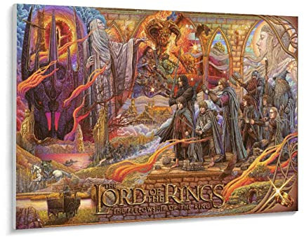 Lord Of The Rings Puzzle 1000 Pieces Of Paper Puzzles Suitable For Adults Children Families Stress Relief Puzzle Games(38x26cm)-z42p