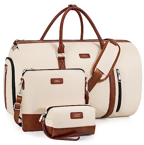 Borse porta abiti convertibili 2 in 1 da viaggio, borsone porta abiti con scomparto per scarpe, grande borsa da fine settimana per donne e uomini da appendere, valigia da viaggio, borsone da viaggio
