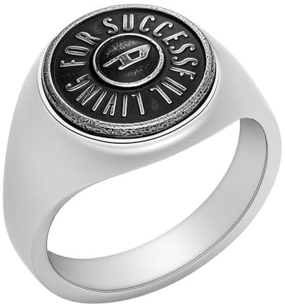 Diesel Herren-Siegelring Edelstahl, DX14630408