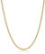 RWQIAN Kordelkette Herren goldkette Edelstahl verdrehte kette 2mm Damen Halskette 70CM