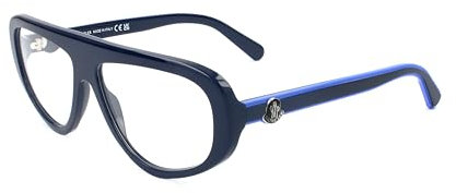 Moncler ML5196 090 SHINY BLUE 57/14/145 Herren Brillen