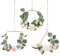 Blumenkranzkranz Set Aus 3 Metallringkranz KüNstlicher HäNgende Wand Reifen Girland Trockenblumen Kranz Fenster Deko HäNgen