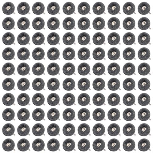 Shineboc 100 Stück 25mm Schleifscheiben-PolierSchleifscheiben, Schleifmittel Polieren Räder 600 Körnung für Dremel Rotationswerkzeuge zum Polieren und Schleifen von Glas, Metall und Holz