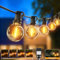 btfarm 23M/75FT Outdoor Festoon Lights Mains Powered【Timer & Dimmable】30+3 LED Garden Lights Mains with Shatterproof G40 Bulbs, Waterproof Outside String Lights for Yard Wedding Christmas Patio Party