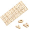 130 Stück Holzbuchstaben, Handwerk Holz Buchstaben, Großbuchstaben A-Z, Kinder Holz Alphabet Buchstaben für Kunsthandwerk DIY