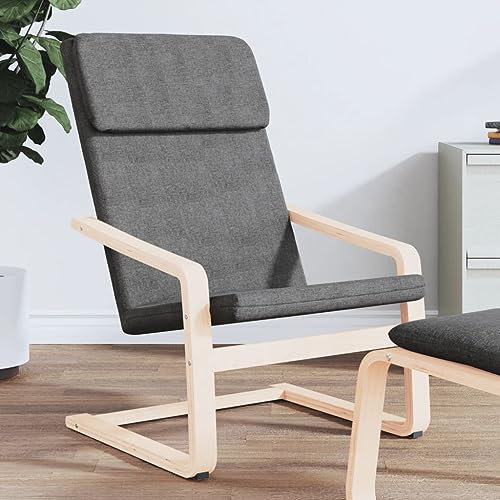 Homgoday Relaxsessel, dunkelgrauer Stoff, Sessel, Liegestuhl und Schlafsessel, Möbel