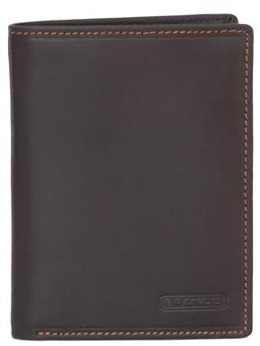 Kreditkartenbörse Branco - Herren Geldbörse Brieftasche Geldbeutel Portemonnaie aus Leder (Braun)