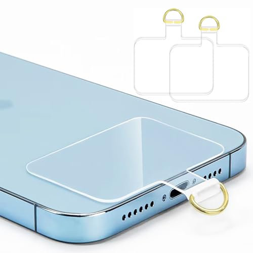 Ohromcoli 2pcs TPU Phone Lanyard Crossbody Patch, Universal Phone Strap Crossbody Patch Compatible with Most Smartphone