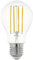EGLO E27 Leuchtmittel, LED Lampe, 9 Watt, Glühbirne warmweiß, 2700 Kelvin, Glühlampe A60, transparent, Ø 6 cm