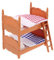 TOYANDONA Schlafzimmer Puppenhaus-Miniatur-Szenenmodell Doppelstockbett für Puppen Puppenhaus-Hochbett für kinderspielzeug Mini-Etagenbett Miniatur-Puppen-Etagenbett Plastik