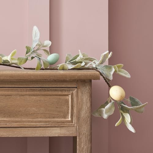 Lights4fun 150cm Oster Girlande mit bunten Ostereiern Girlande künstlich Ostergirlande Innen Deko Tischdeko Ostern Tischläufer Ostern Girlande